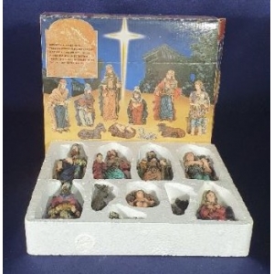 Kerststalfiguren, 10-delig in doos